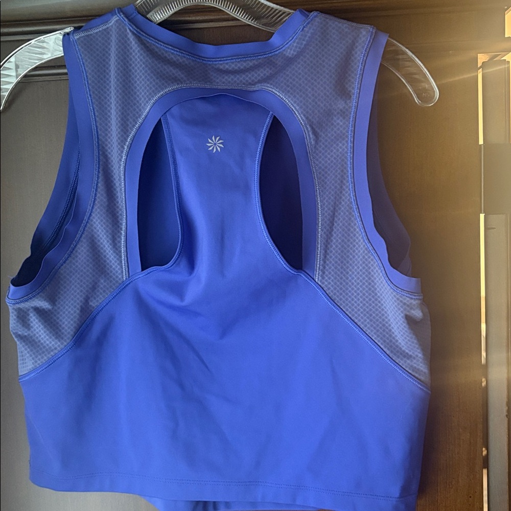 Athleta Mesh Top & Skirt Set (purple) top L skirt M - Picture 6 of 11